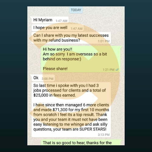 Create Business Refund Specialist System | Another Text Message From Happy Customer